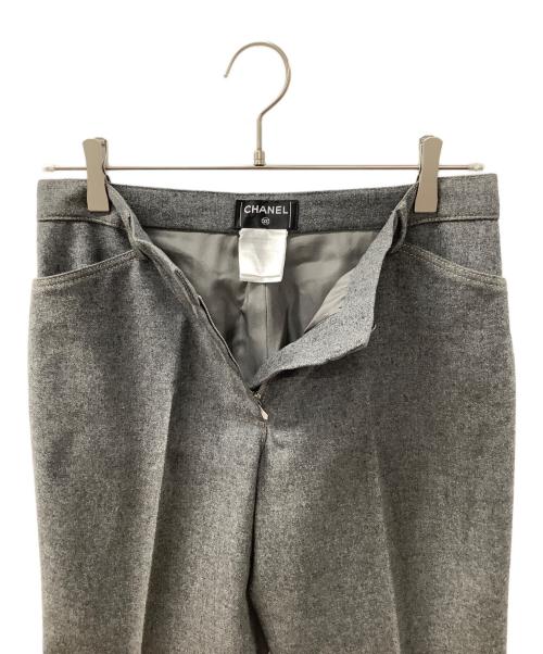 CHANEL（シャネル）CHANEL (シャネル) パンツ グレー サイズ:38の古着・服飾アイテム