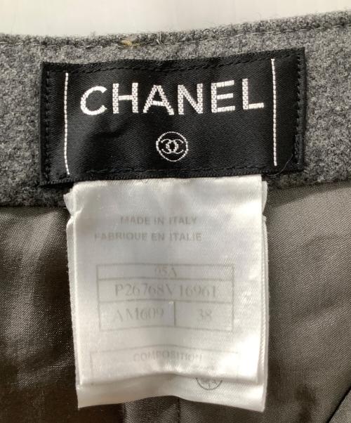 CHANEL（シャネル）CHANEL (シャネル) パンツ グレー サイズ:38の古着・服飾アイテム