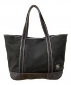 PORTER GIRLポーターガール）の古着「BOYFRIEND TOTE CHAMBRAY」｜ブラック