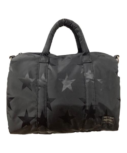 PORTER（ポーター）PORTER (ポーター) フラッグ 2WAY SHORT BOSTON BAG（2WAY ショートボストンバッグ） ブラックの古着・服飾アイテム