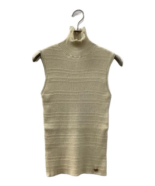 CHANEL（シャネル）CHANEL (シャネル) 薄手ニット ベージュ サイズ:38の古着・服飾アイテム
