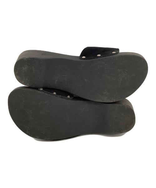 CHANEL（シャネル）CHANEL (シャネル) ウッドサンダル ブラック サイズ:23.5cmの古着・服飾アイテム