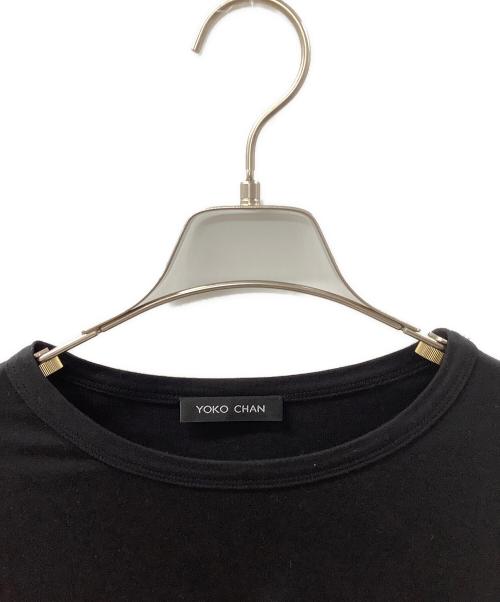 YOKO CHAN（ヨーコチャン）YOKO CHAN (ヨーコチャン) ヘムギャザーカットソー ブラック サイズ:38の古着・服飾アイテム