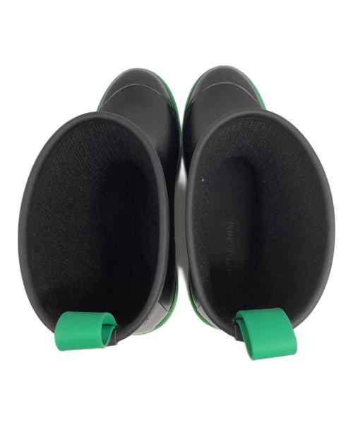 GIABORGHINI（ジアボルギーニ）GIABORGHINI (ジアボルギーニ) レインブーツ ブラック×グリーン サイズ:39の古着・服飾アイテム