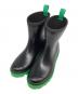 GIABORGHINI（ジアボルギーニ）の古着「レインブーツ」｜ブラック×グリーン