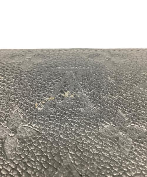 LOUIS VUITTON（ルイ ヴィトン）LOUIS VUITTON (ルイ ヴィトン) ジッピーウォレット	モノグラム・アンプラント ブラックの古着・服飾アイテム