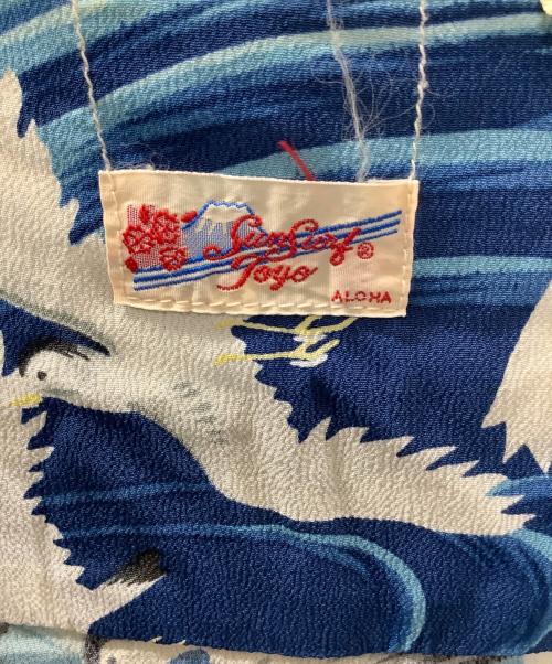 Sun Surf TOKYO（サンサーフ）Sun Surf TOKYO (サンサーフ) 半袖シャツ ブルー×ベージュ サイズ:Mの古着・服飾アイテム