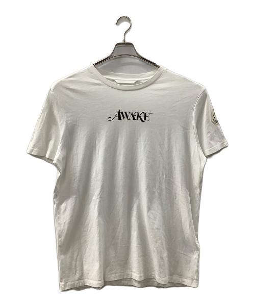 MONCLER（モンクレール）MONCLER (モンクレール) AWAKE (アウェイク) 半袖カットソー ホワイト サイズ:XXLの古着・服飾アイテム