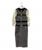 Diagramダイアグラム）の古着「長袖ワンピース」｜グレー