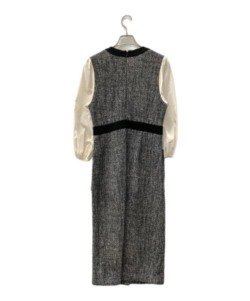 Diagram（ダイアグラム）Diagram (ダイアグラム) 長袖ワンピース グレー サイズ:36の古着・服飾アイテム