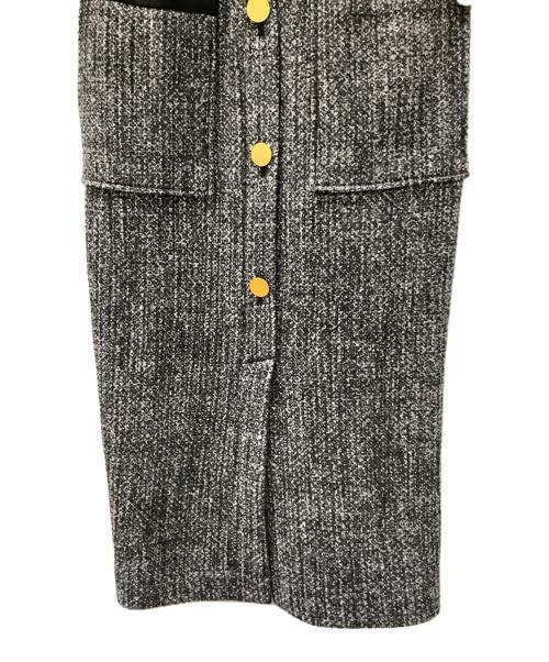 Diagram（ダイアグラム）Diagram (ダイアグラム) 長袖ワンピース グレー サイズ:36の古着・服飾アイテム