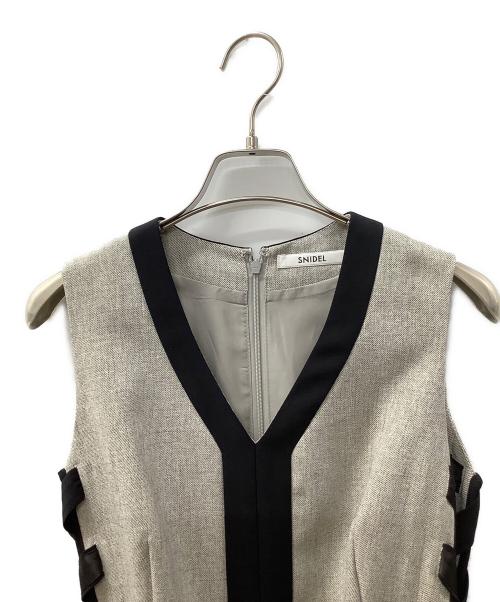 Snidel（スナイデル）Snidel (スナイデル) ノースリーブ・キャミソールワンピース ライトグレー サイズ:00の古着・服飾アイテム