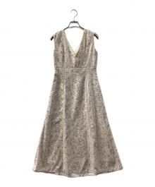 HER LIP TO（ハーリップトゥ）の古着「ノースリーブ・キャミソールワンピース」｜ピンク