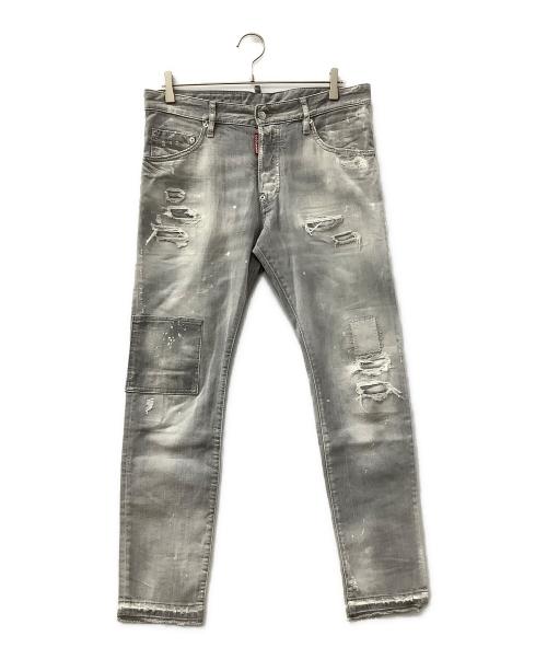 DSQUARED2（ディースクエアード）DSQUARED2 (ディースクエアード) デニムパンツ グレー サイズ:48の古着・服飾アイテム
