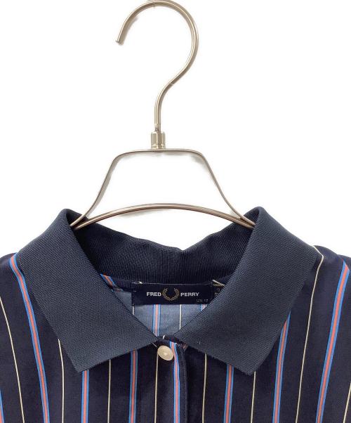 FRED PERRY（フレッドペリー）FRED PERRY (フレッドペリー) ノースリーブ・キャミソールワンピース ネイビー サイズ:UK10の古着・服飾アイテム