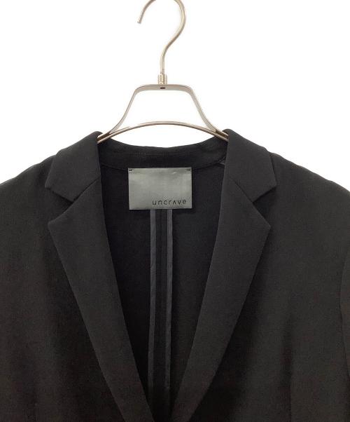 uncrave（アンクレイヴ）uncrave (アンクレイヴ) テーラードジャケット ブラックの古着・服飾アイテム