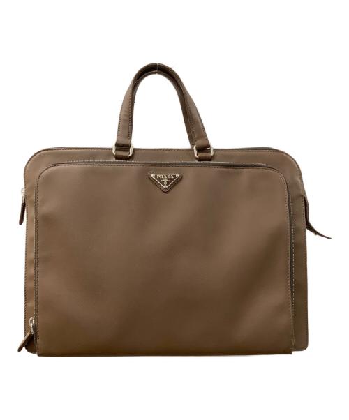 PRADA（プラダ）PRADA (プラダ) ブリーフケース ブラウンの古着・服飾アイテム