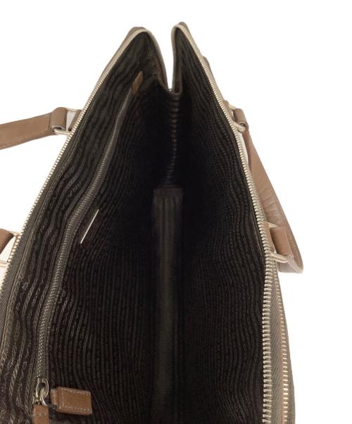 PRADA（プラダ）PRADA (プラダ) ブリーフケース ブラウンの古着・服飾アイテム