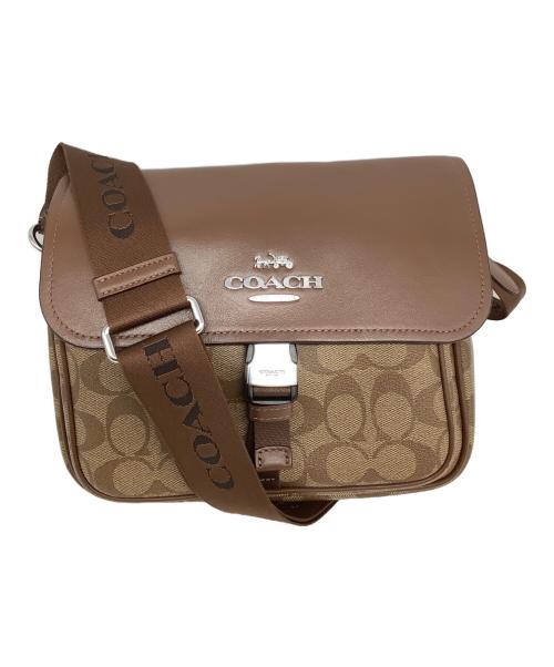 COACH（コーチ）COACH (コーチ) シグネチャー ブラウン×ベージュの古着・服飾アイテム