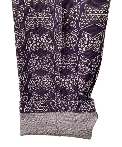 Needles（ニードルズ）Needles (ニードルズ) Track Pant Poly Jacquard Diamond パープル サイズ:XSの古着・服飾アイテム