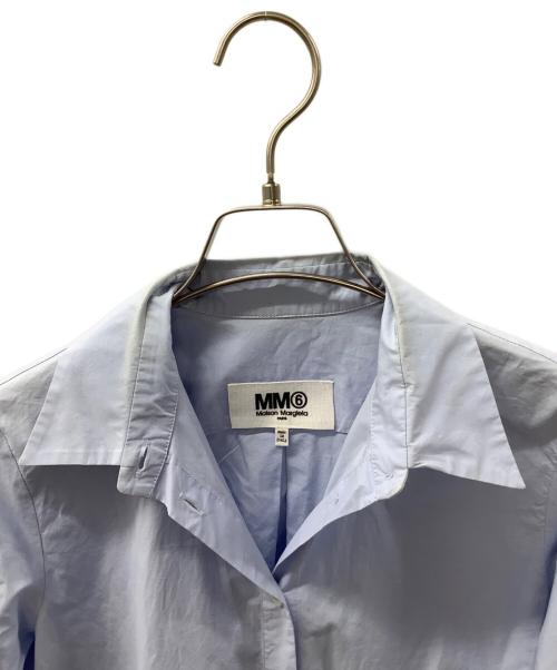 MM6 Maison Margiela（エムエムシックスメゾンマルジェラ）MM6 Maison Margiela (エムエムシックスメゾンマルジェラ) シャツワンピース スカイブルー サイズ:40の古着・服飾アイテム