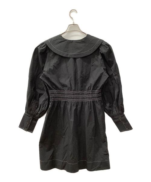 GANNI（ガニー）GANNI (ガニー) 長袖ワンピース ブラック サイズ:34の古着・服飾アイテム