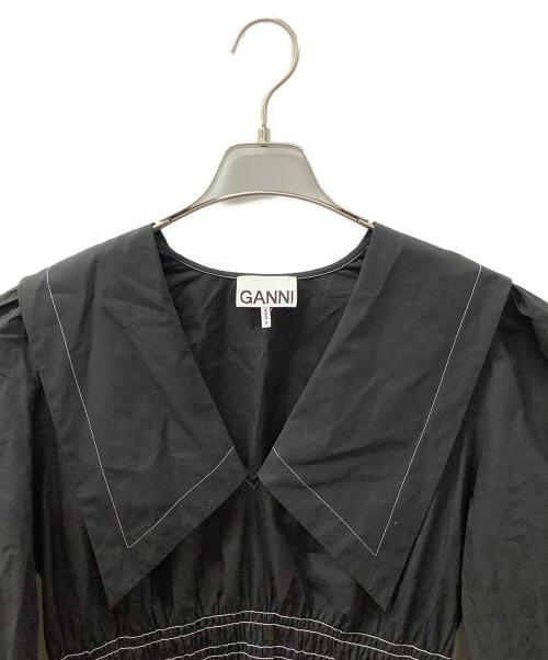 GANNI（ガニー）GANNI (ガニー) 長袖ワンピース ブラック サイズ:34の古着・服飾アイテム