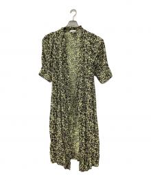 GANNI（ガニー）の古着「ラップワンピース」｜ブラック×イエロー