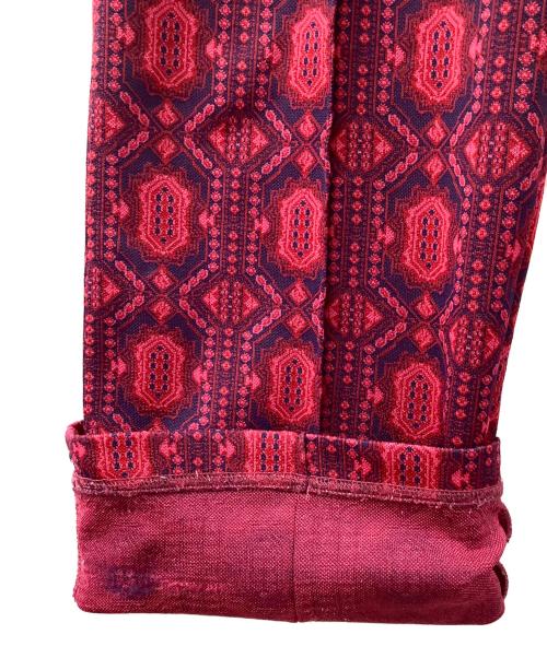 Needles（ニードルズ）Needles (ニードルズ) Track Pant-Poly Jacquard レッド サイズ:Sの古着・服飾アイテム