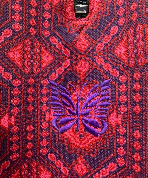 Needles（ニードルズ）Needles (ニードルズ) Track Pant-Poly Jacquard レッド サイズ:Sの古着・服飾アイテム