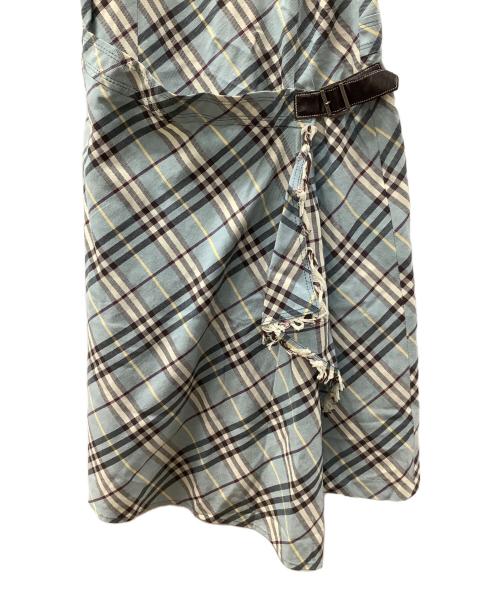 BURBERRY BLUE LABEL（バーバリー ブルー レーベル）BURBERRY BLUE LABEL (バーバリーロンドンブルーレーベル) ノースリーブワンピース スカイブルー サイズ:36の古着・服飾アイテム