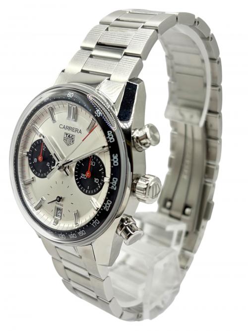 TAG Heuer（タグ・ホイヤー）TAG Heuer (タグ・ホイヤー) Carrera Chronograph カレラ クロノグラフ Ref.CBS2216 39mm シルバー文字盤 シルバー文字盤 サイズ:39mm/19.5cmの古着・服飾アイテム