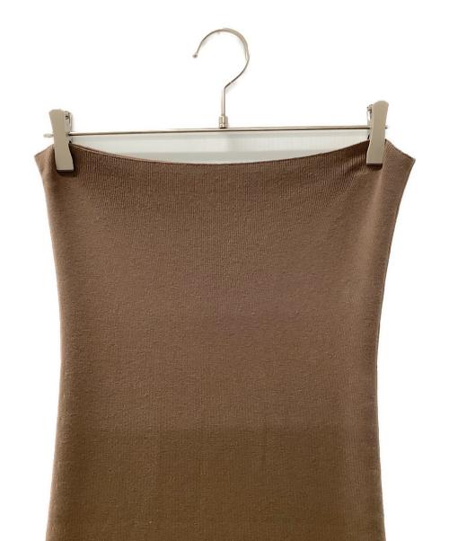 BABYLONE（バビロン）BABYLONE (バビロン) ニットベアOP ブラウン サイズ:F 未使用品の古着・服飾アイテム