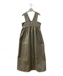 UNITED ARROWS（ユナイテッドアローズ）の古着「P ツイル キャミソール ワンピース」｜ベージュ