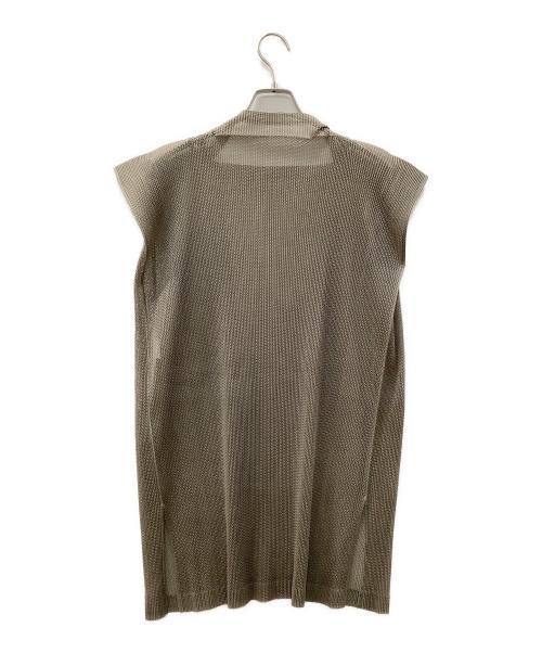 PLEATS PLEASE（プリーツプリーズ）PLEATS PLEASE (プリーツプリーズ) メッシュチュニック グレー サイズ:3の古着・服飾アイテム