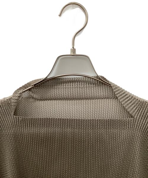 PLEATS PLEASE（プリーツプリーズ）PLEATS PLEASE (プリーツプリーズ) メッシュチュニック グレー サイズ:3の古着・服飾アイテム