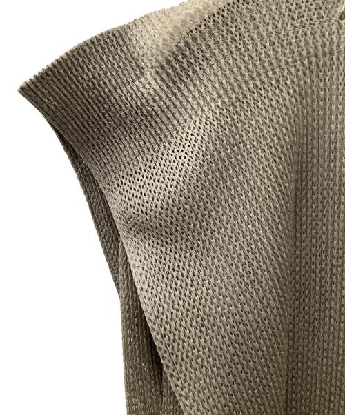 PLEATS PLEASE（プリーツプリーズ）PLEATS PLEASE (プリーツプリーズ) メッシュチュニック グレー サイズ:3の古着・服飾アイテム