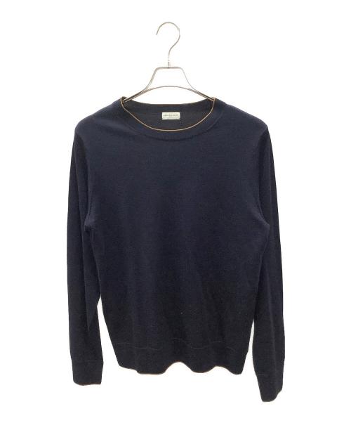DRIES VAN NOTEN（ドリスヴァンノッテン）DRIES VAN NOTEN (ドリスヴァンノッテン) 薄手ニット ネイビー サイズ:-の古着・服飾アイテム