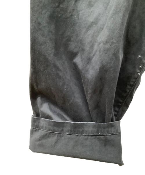 STONE ISLAND（ストーンアイランド）STONE ISLAND (ストーンアイランド) ガーメントダイコットンウールカーゴパンツ ブラック サイズ:86cm（W34）の古着・服飾アイテム