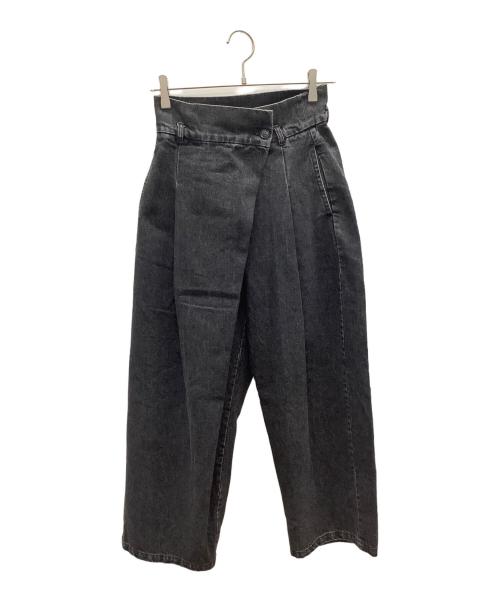 fredy emue（フレディエミュ）fredy emue (フレディエミュ) ラップデニムパンツ グレー サイズ:34の古着・服飾アイテム