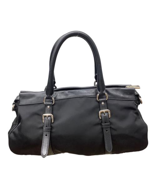 PRADA（プラダ）PRADA (プラダ) 2WAYバッグ ブラックの古着・服飾アイテム