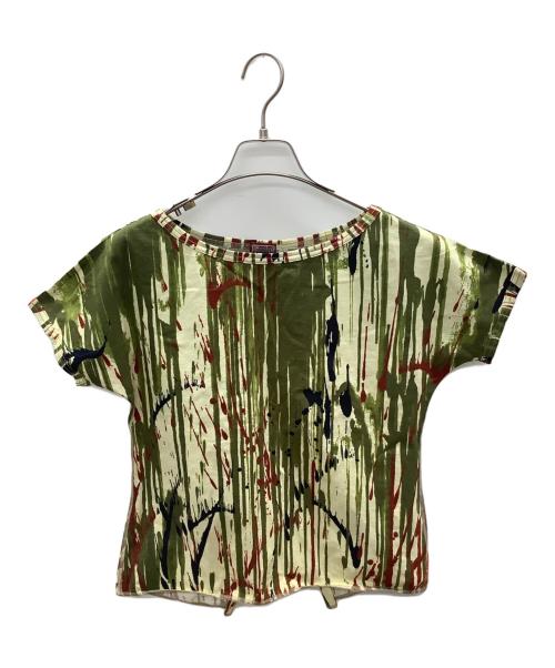 Gaultier Jean's（ゴルチェ ジーンズ）Gaultier Jean's (ゴルチェ ジーンズ) 半袖カットソー グリーン サイズ:40の古着・服飾アイテム