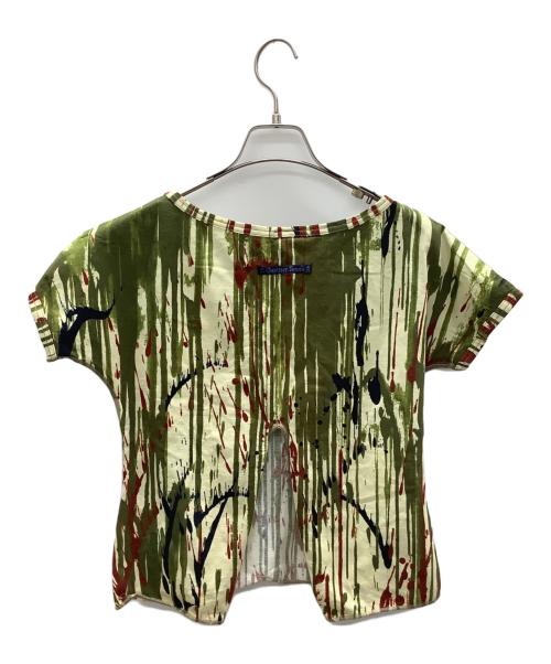 Gaultier Jean's（ゴルチェ ジーンズ）Gaultier Jean's (ゴルチェ ジーンズ) 半袖カットソー グリーン サイズ:40の古着・服飾アイテム