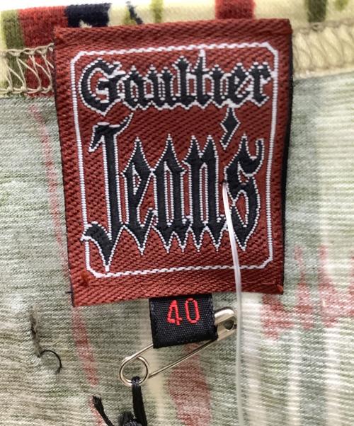 Gaultier Jean's（ゴルチェ ジーンズ）Gaultier Jean's (ゴルチェ ジーンズ) 半袖カットソー グリーン サイズ:40の古着・服飾アイテム