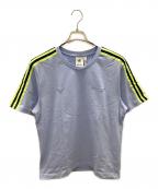adidasアディダス）の古着「半袖Tシャツ」｜スカイブルー