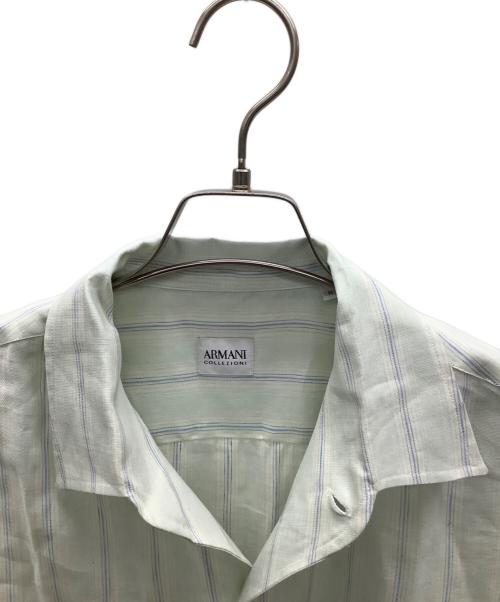 GIORGIO ARMANI（ジョルジョアルマーニ）GIORGIO ARMANI (ジョルジョアルマーニ) 長袖シャツ ブルー サイズ:M 未使用品の古着・服飾アイテム