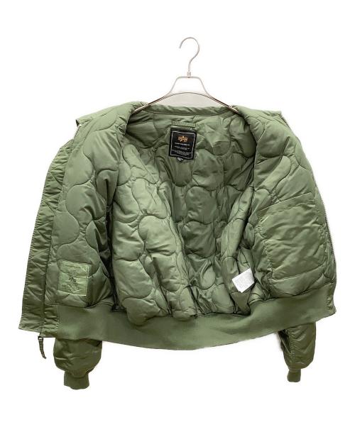 ALPHA（アルファ）ALPHA (アルファ) フライトジャケット オリーブ サイズ:2XLの古着・服飾アイテム