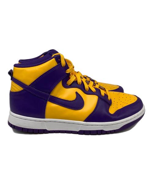 NIKE（ナイキ）NIKE (ナイキ) Dunk High Retro（ダンクハイレトロ） イエロー×パープル サイズ:US10.5の古着・服飾アイテム
