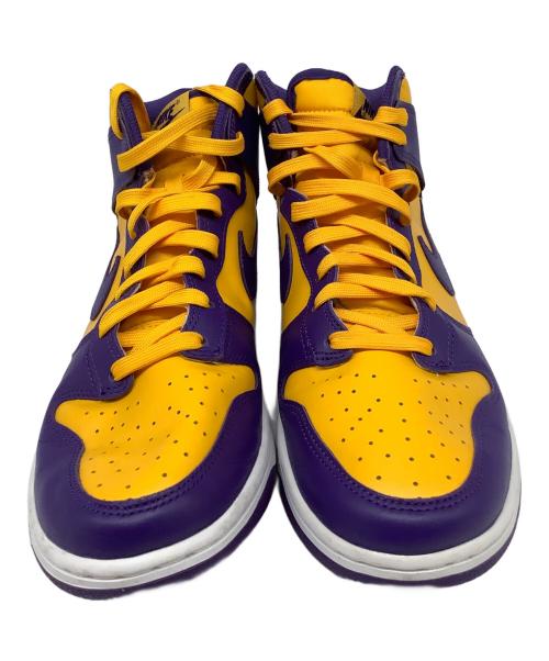 NIKE（ナイキ）NIKE (ナイキ) Dunk High Retro（ダンクハイレトロ） イエロー×パープル サイズ:US10.5の古着・服飾アイテム