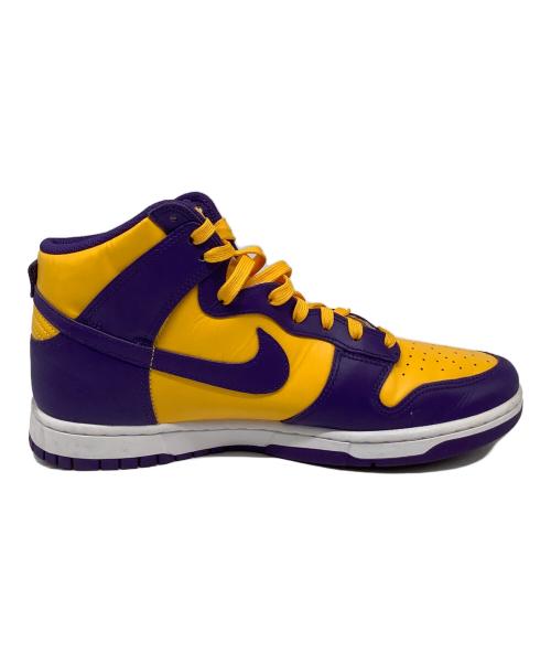 NIKE（ナイキ）NIKE (ナイキ) Dunk High Retro（ダンクハイレトロ） イエロー×パープル サイズ:US10.5の古着・服飾アイテム